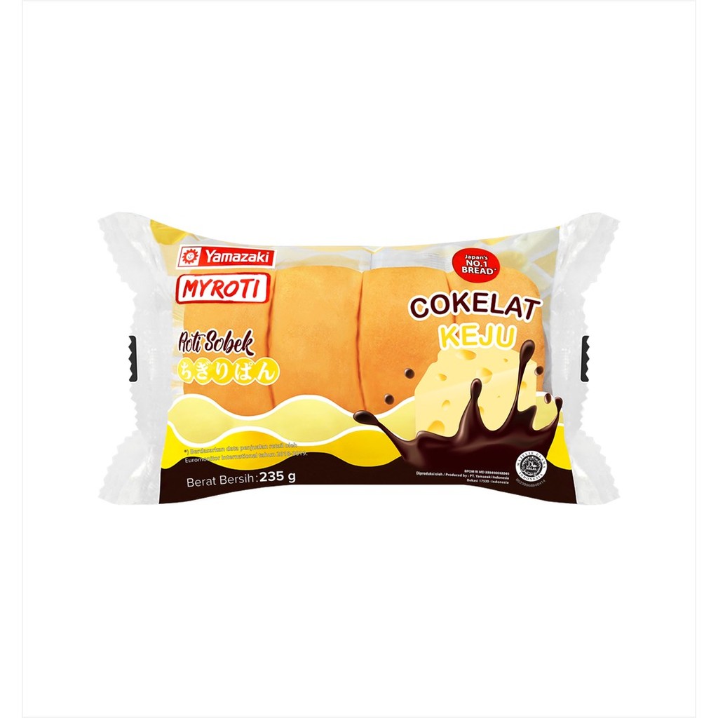 

MyRoti Roti Sobek Isi Cokelat Keju 235 gram