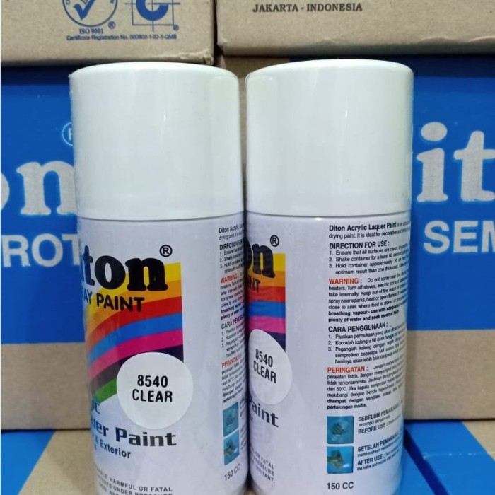 Senja_Craft Diton Spray Paint Pilox - 8540 Clear Glossy / Pernis (150Cc/Kecil)