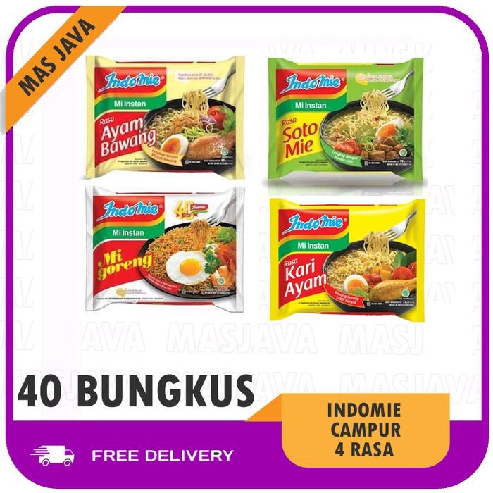 

PROMO - INDOMIE CAMPUR RASA / GORENG, SOTO, AYAM, BAWANG, KARI AYAM