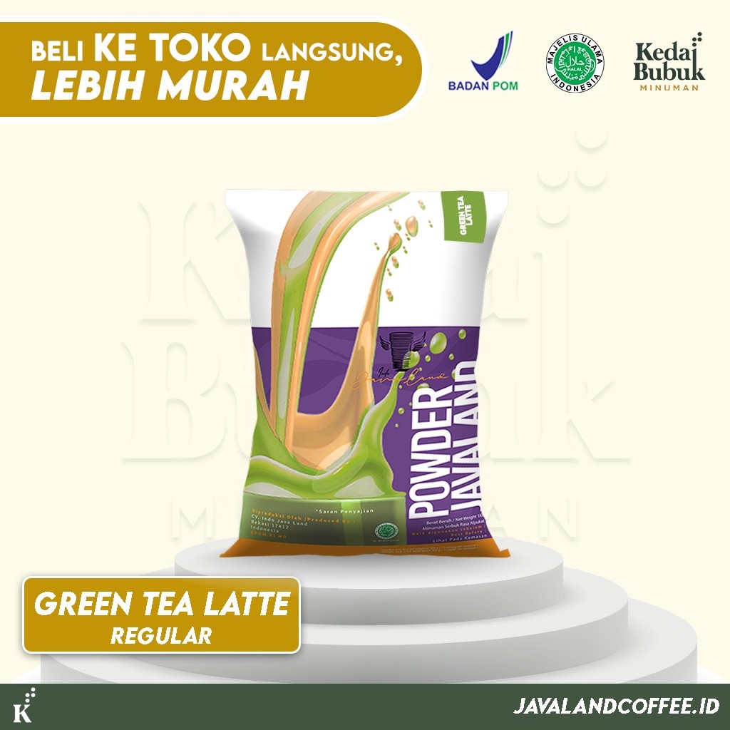 

Javaland Bubuk Minuman Rasa Green Tea / Matcha Late 1Kg - Regular Plain | Bubble Powder Drink Boba