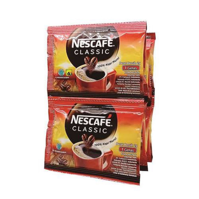

Nescafe Classic 2gr Renceng isi 10pcs