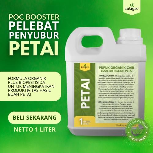 

1 Liter Pupuk Pete Pelebat Buah Booster Organik Petai Merangsang Pembuahan dan Pertumbuhan / Pupuk