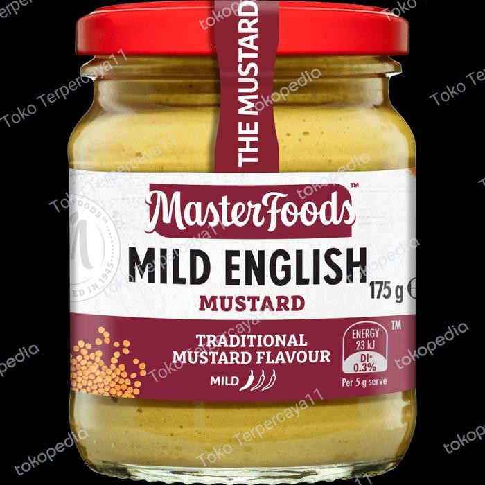 

Kualitas No1 Masterfoods Mild English Mustard 175Gr Saus