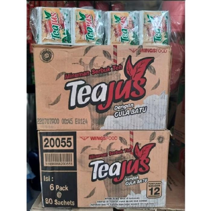 

Kualitas No1 Teajus Gula Batu 1Dus Isi 6Pak X 6Renceng Exp Maret 2026