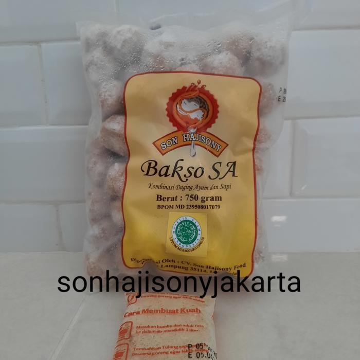 

BeliSkrg,KirimHariini- bakso kombinasi sapi ayam son haji sony 750 gr + bumbu kuah
