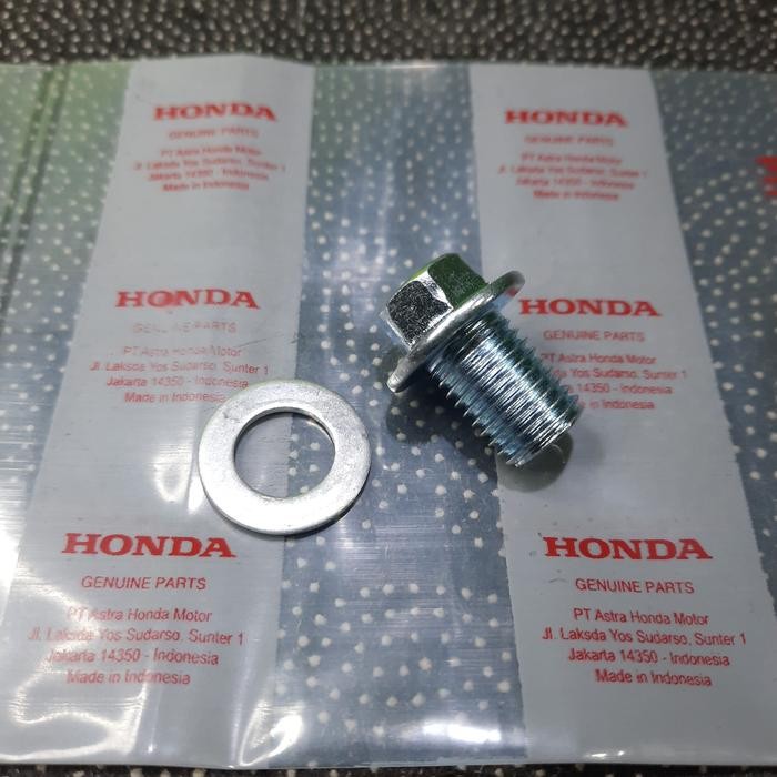 baut tap oli tutup pembuangan oli mesin honda vario beat scoopy spacy *