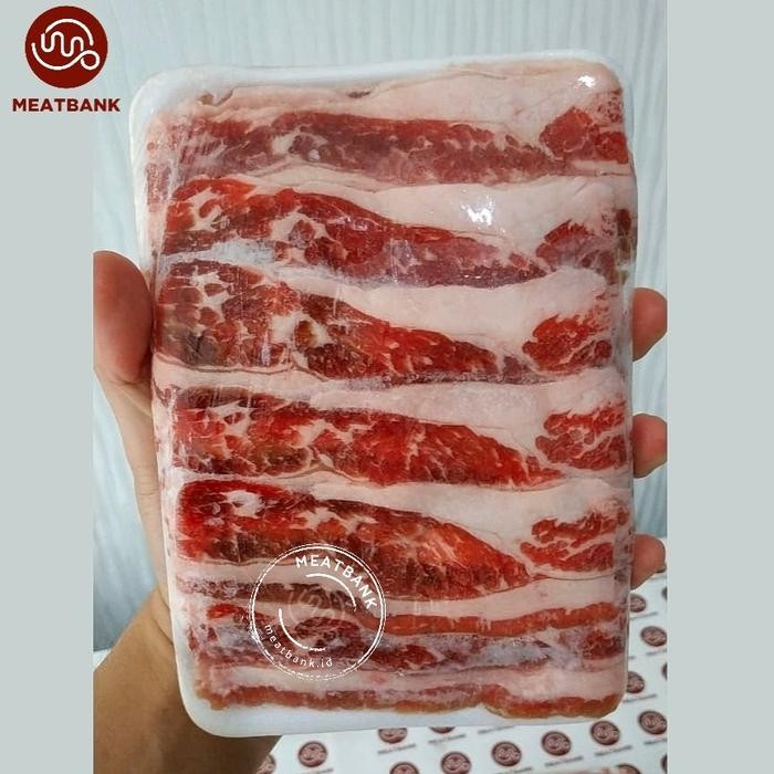 

BeliSkrg,KirimHariini- MEATBANK US BEEF SLICE SHORTPLATE daging Yoshinoya gril yakiniku Wagyu