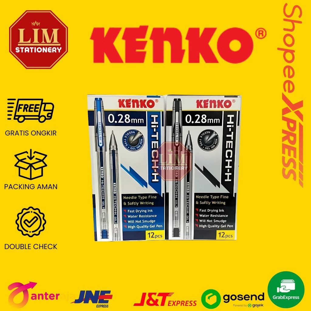 

Hi-Tech Kenko 0.28mm 1 PACK/12PCS Pulpen Kenko 12pc Hitech 0.28mm