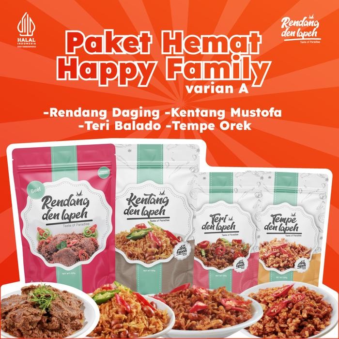 

PastikanDikirimLgsg- PAKET HEMAT LAUK SIAP SAJI HAPPY FAMILY RENDANG PADANG&LAUK KERING