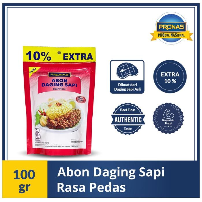

PastikanDikirimLgsg- Pronas Abon Sapi Rasa Pedas 100 g dengan kemasan Ziplock