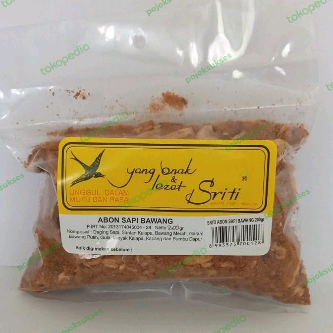 

PastikanDikirimLgsg- Sriti Abon Sapi Bawang (kuning) 200gr