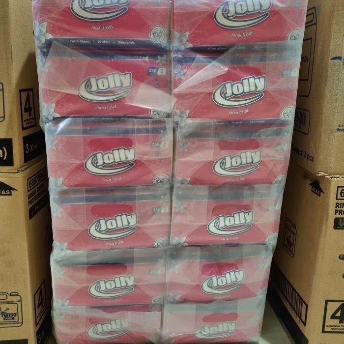 1 Ball Jolly facial tissue 250 sheet tisu wajah isi 48 pack grosir