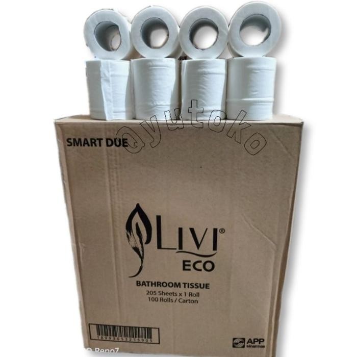 Tissue Livi Eco Smartdue Toilet 100 Roll / Livi Bathroom Tissue Toilet / Tissue Gulung /Tisu Roll