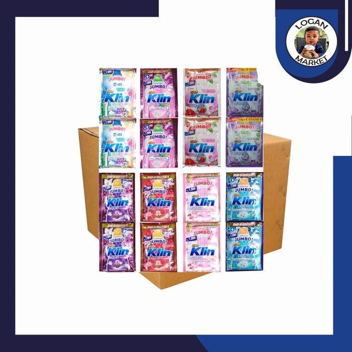 Dus 1 Karton So Klin SoKlin Liquid Detergent Cair Renceng Jumbo 45ml