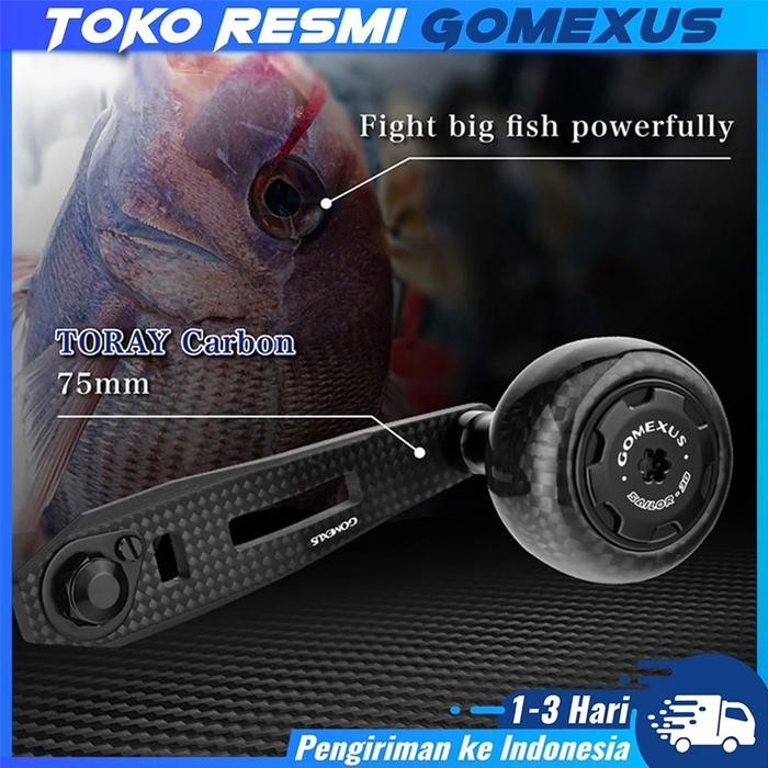 Gomexus Jigging 75 Reel Handle Carbon For Okuma Komodo Abu Daiwa Shimano Baitcasting Reel 8X5Mm