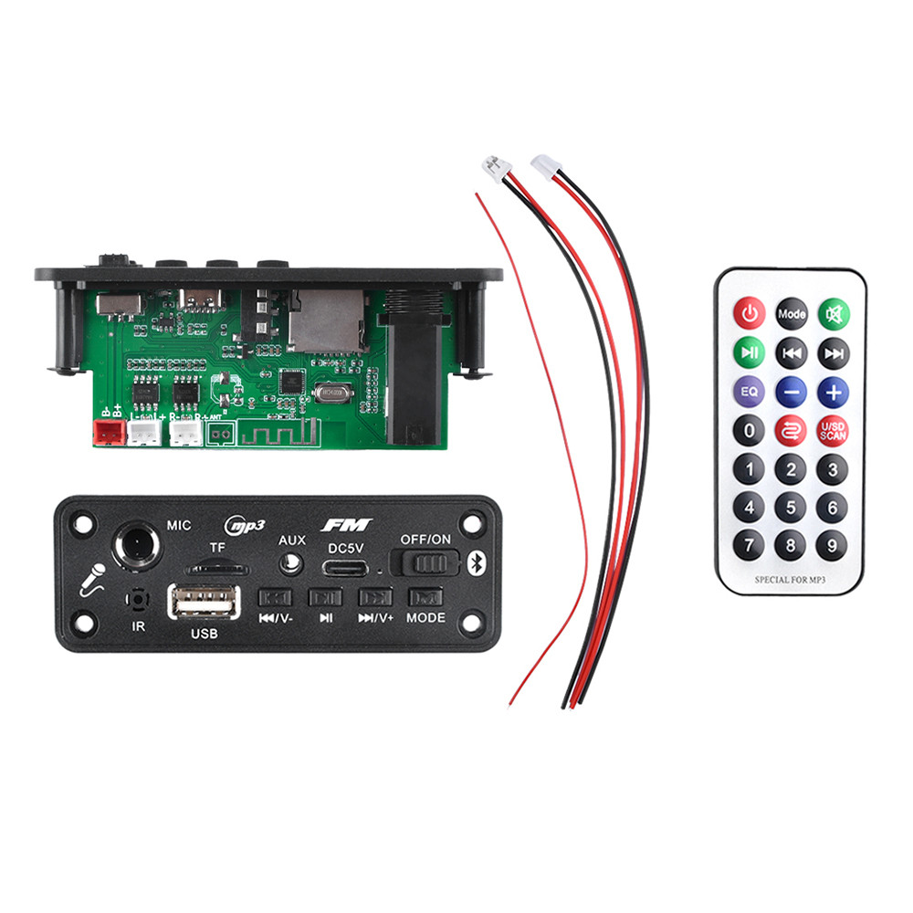 MP3 Bluetooth Amplifier Decoder Board 2*3W Car DAC Module Audio Amplified Decoding Module Support Bl
