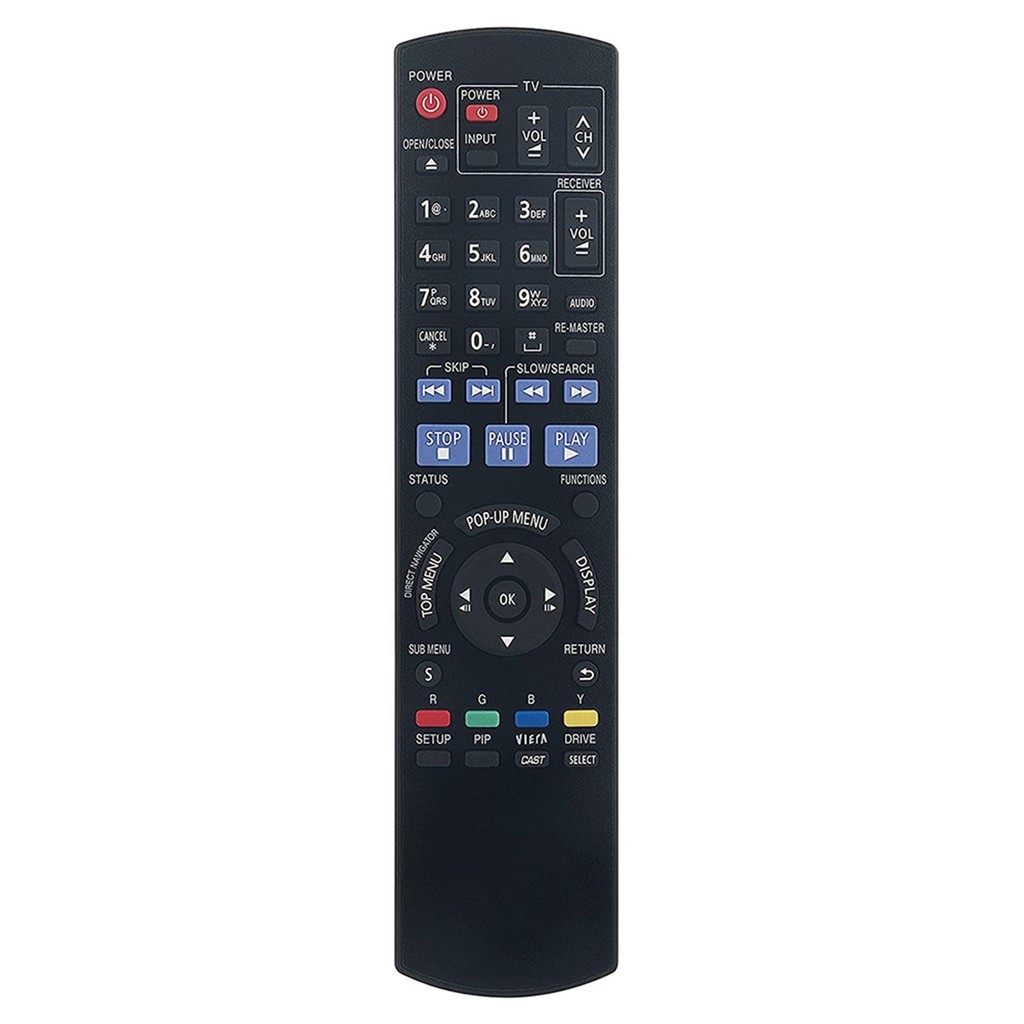 ABIU-Remote Control N2QAYB000378 for Panasonic Blu-Ray Disc Player DMP-BD60 DMP-BD80 DMP-BD35 DMP-BD
