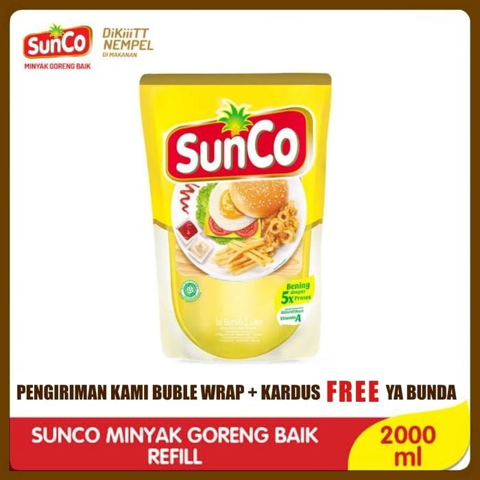 

New SUNCO 2 Liter Minyak Goreng Sunco 2Lt Pouch Refill