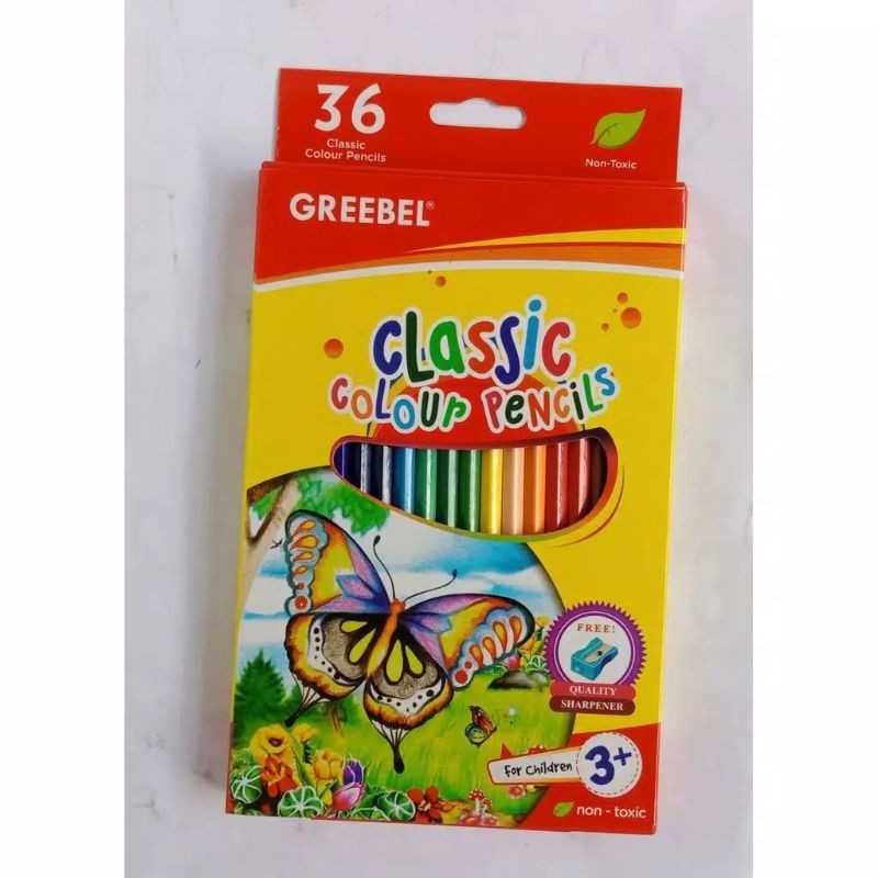

Pensil Warna ebel 36 Warna Classic Panjang
