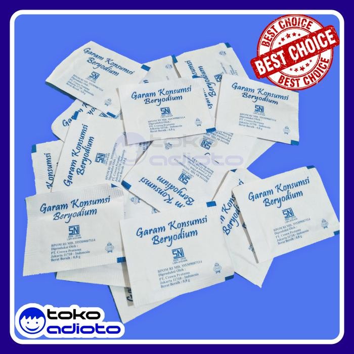 

New MURAH Garam Sachet 250pcs / Salt Sachet / Garam Yodium / Garam Halus