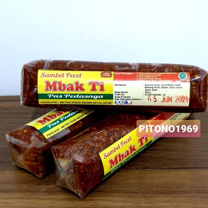 

New Bumbu Sambal Pecel MBAK TI 200gr Khas Kediri