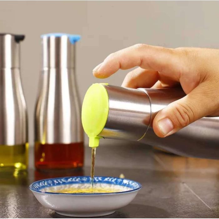 Botol Minyak 2 Sisi / Botol Minyak Antik lapis Stainless / Botol Minya