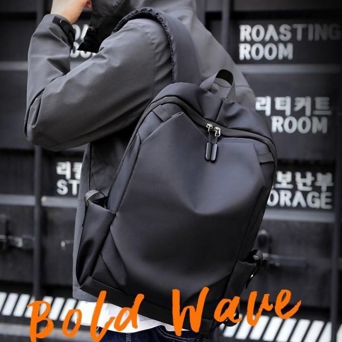 BP68 Ransel Import Bold Wave Nylon Waterproff Laptop s.d 15,6 Inchi