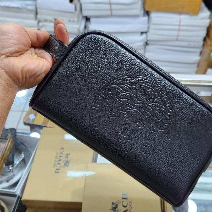 tas tangan pria kulit asli Tas Pouch Jinjing 100% Import