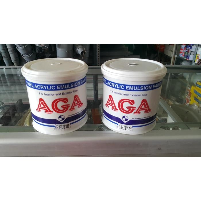 

HOT SALE! Cat Dekorasi Aga 1kg. hitam putih