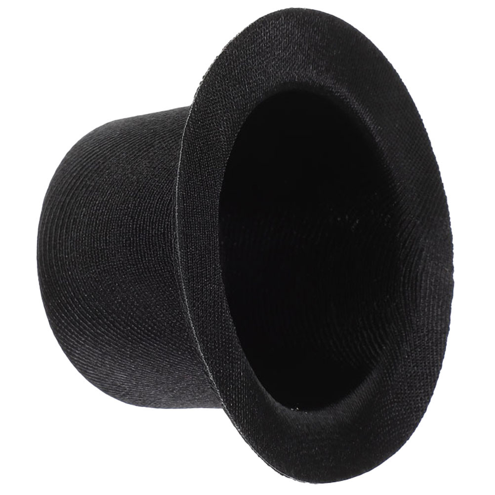 Miniature Snowman Black Cloth Mini Mini Top Hat Top Hat for Dolls Crafts Exquisite Tiny Festival Acc