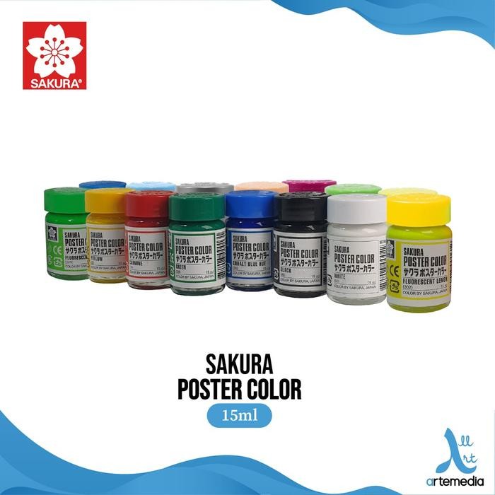 

Sakura Poster Color Paint Cat Lukis Poster 15ml