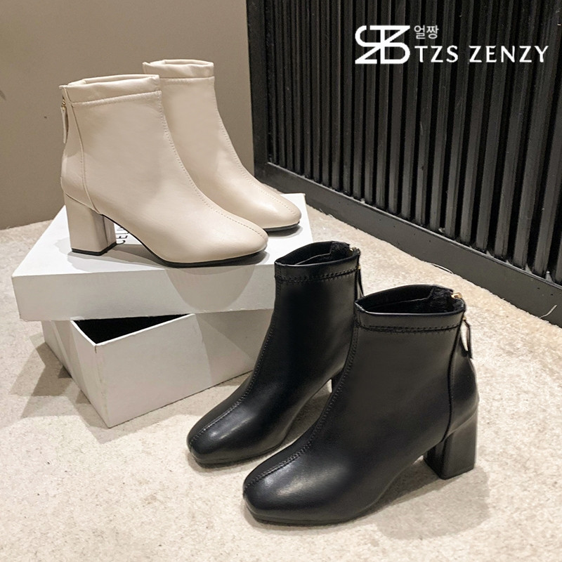 TZS Zenzy Quinn Boots - Sepatu Boots Wanita - Boots Heel Wanita - Sepatu Boot Fashion
