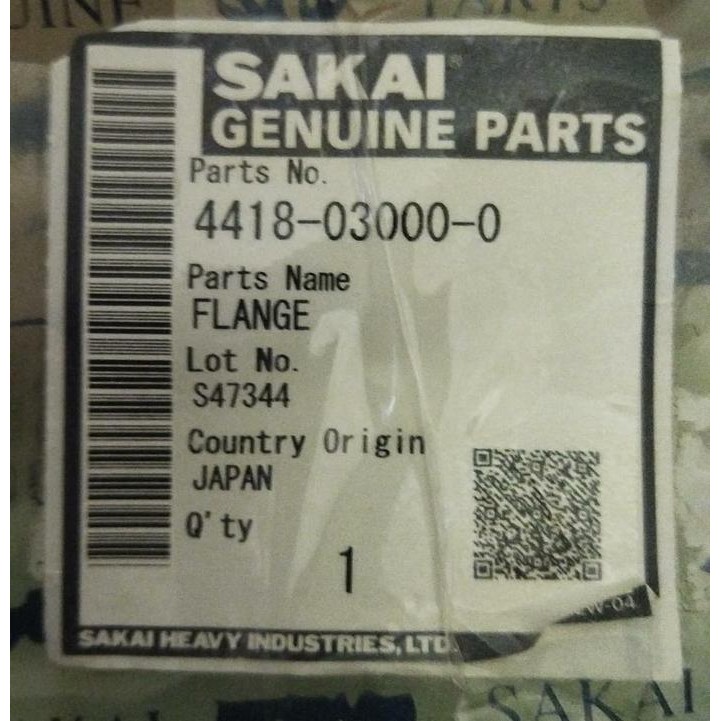 Flange 4418-03000-0 Sakai SV512/SV515 Genuine