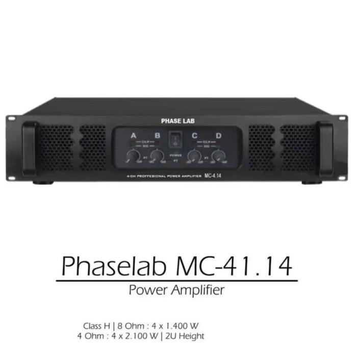 POWER AMPLIFIER PHASELAB MC 4.14 / MC4.14 4 CHANNEL ORIGINAL PHASELAB