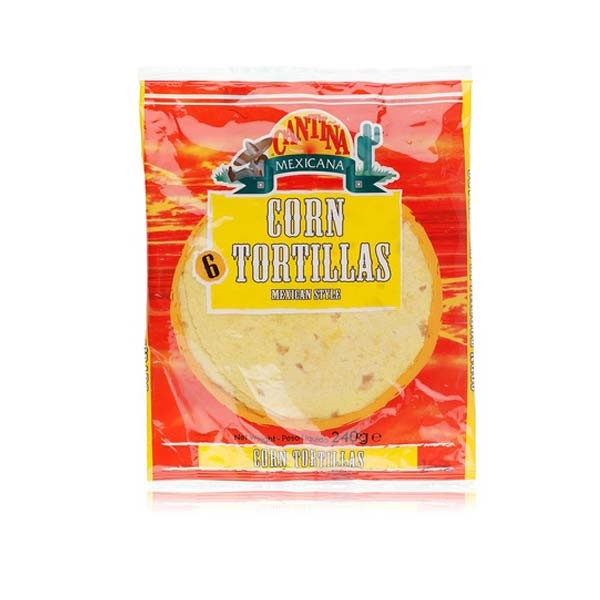 

CANTINA MEXICANA 6 WRAP CORN TORTILLAS 240G