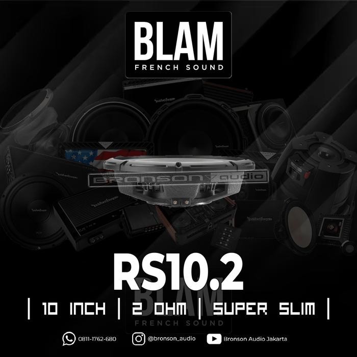 Subwoofer BLAM RS10.2 10inch Super Slim 2ohm