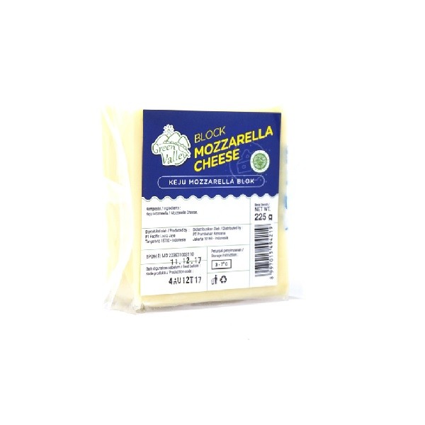 

GREEN VALLEY BLOCK MOZZARELLA CHEESE 225GR