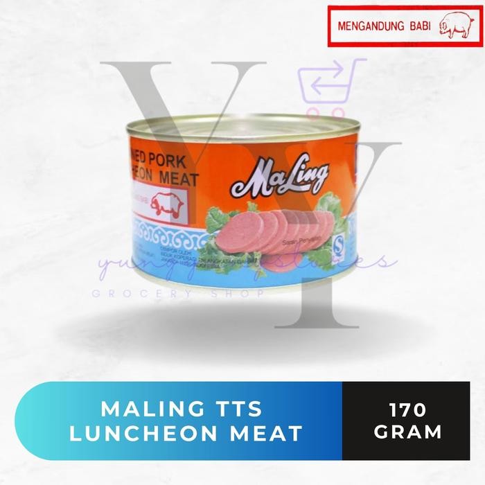

[KECIL] HAM MALING TTS PORK LUNCHEON MEAT KALENG 170 GRAM