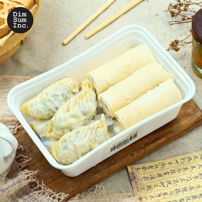 

BARANG TERLARIS Mix Dimsum - Gyoza / Pangsit Ayam Udang + Lumpia Goreng / Spring Roll Premium by
