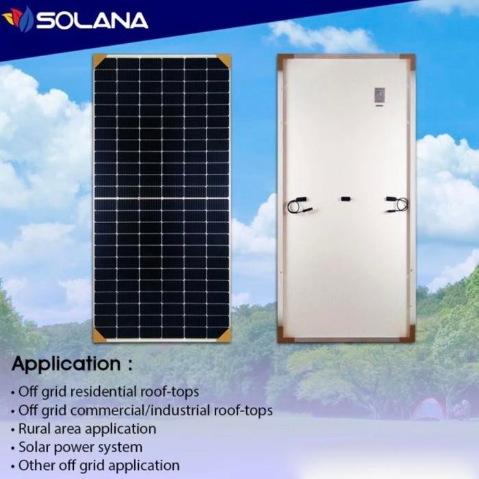 SOLANA SOLAR PANEL MONO 450WP PV MODUL SOLAR CELL 450 WP MONO SILVER