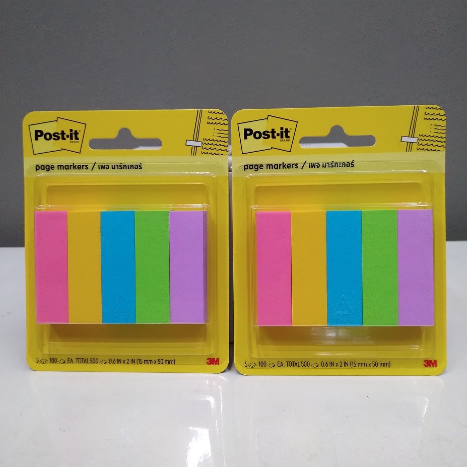 

3M Post It 670-5ASST Page Marker 15mm x 50mm TH/EN