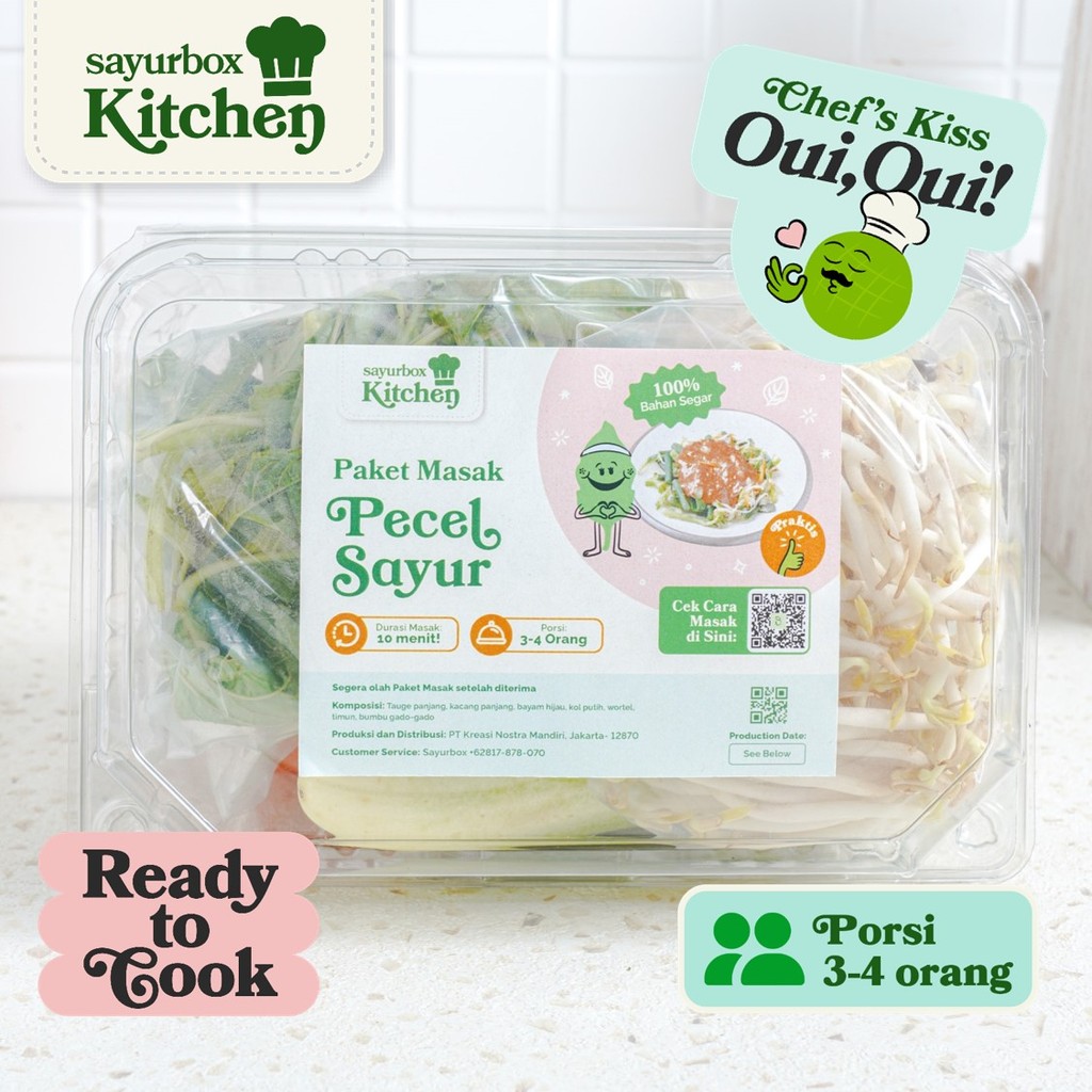 

Sayurbox Kitchen Paket Masak Pecel Sayur 1 pack