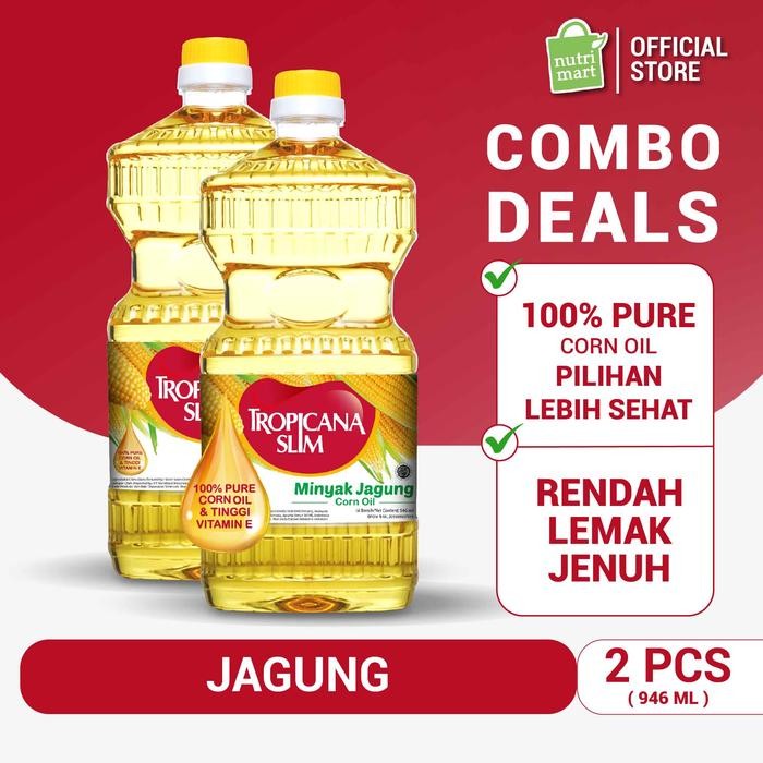 

Twin Pack: Tropicana Slim Minyak Jagung 946ml - Pure Corn Oil