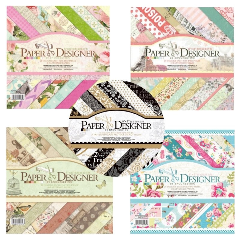 

8Cun Thick Background Paper Cardstock Paper Diy Scrapbook Holiday Greeting Card Handmade Ledger