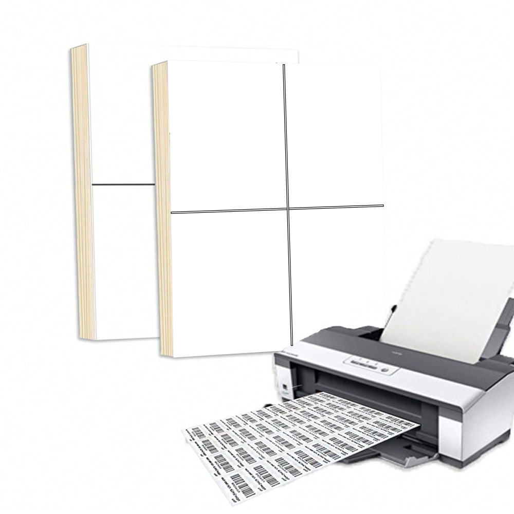

Multi-Purpose Printable White Matte Sticker Labels A4 20Sheets For Laser/Inkjet Printers Self