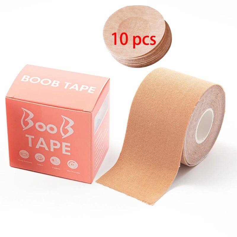 

1 Set Boob Tape Bras Women Adhesive Invisible Bra Nipple Pasties Covers Breast Lift Tape Push Up