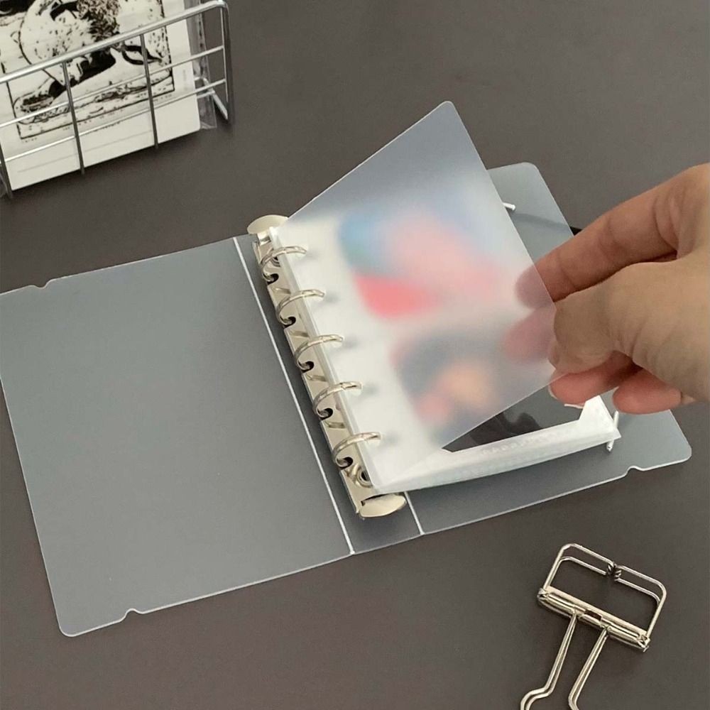 

10Pcs Transparent Loose-Leaf Notebook Refill Paper M5 A8 Clear Spiral Binder Divider Page Separator