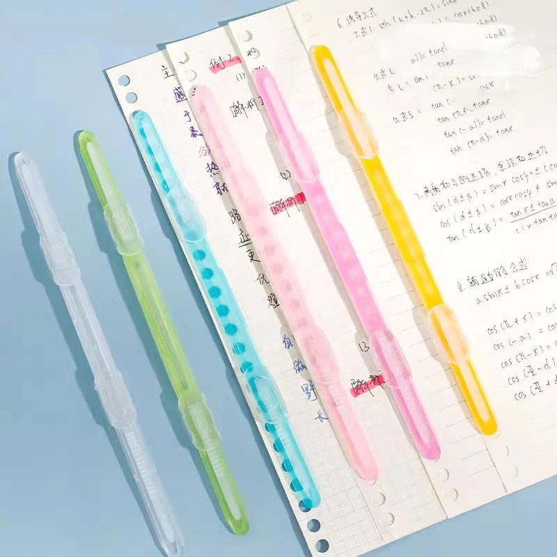 

5Pcs Loose Leaf Paper Clips A4 Paper Fasteners Strips Binder Clip Test Paper Documents File Folder