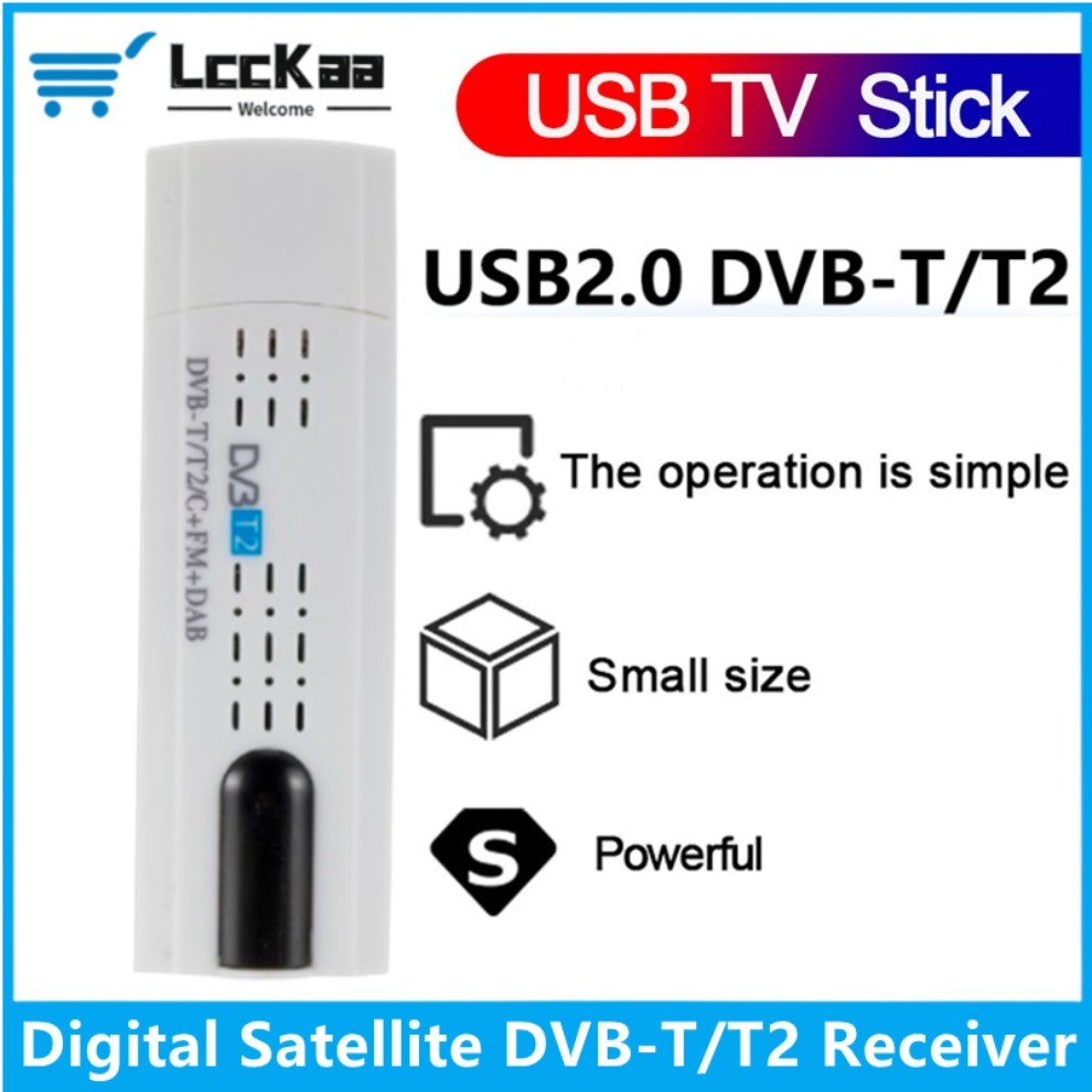 Hd Digital Satellite Dvb T2 Usb Tv Stick Tuner With Antenna Remote Usb Tv Receiver