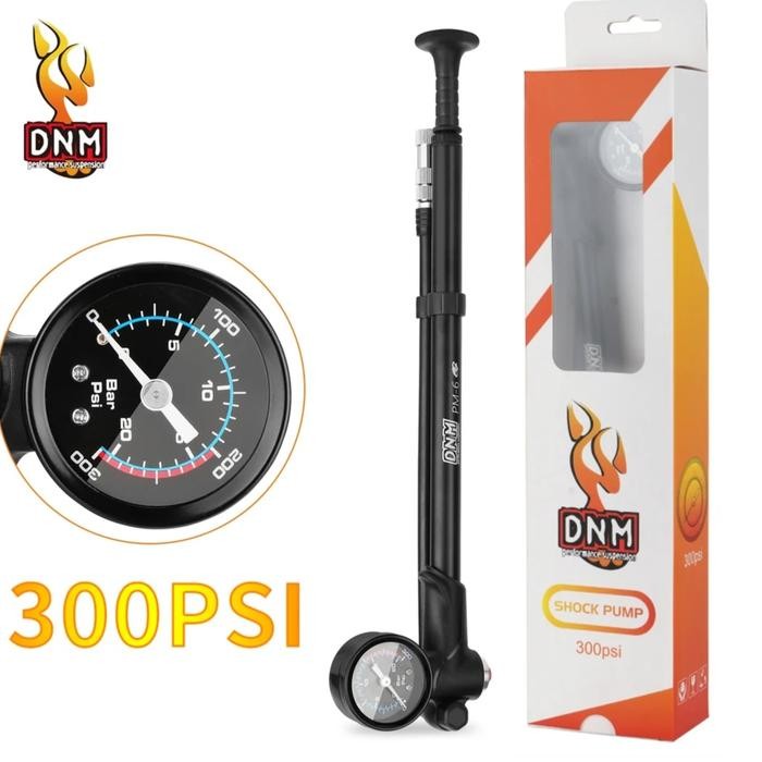 Dnm Pompa Fork Angin Sepeda Pompa Rear Shock 300 Psi Pompa Ban Sepeda